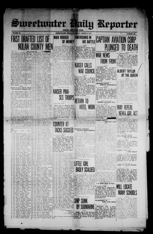Sweetwater Daily Reporter (Sweetwater, Tex.), Vol. 3, No. 922, Ed. 1 Thursday, August 2, 1917