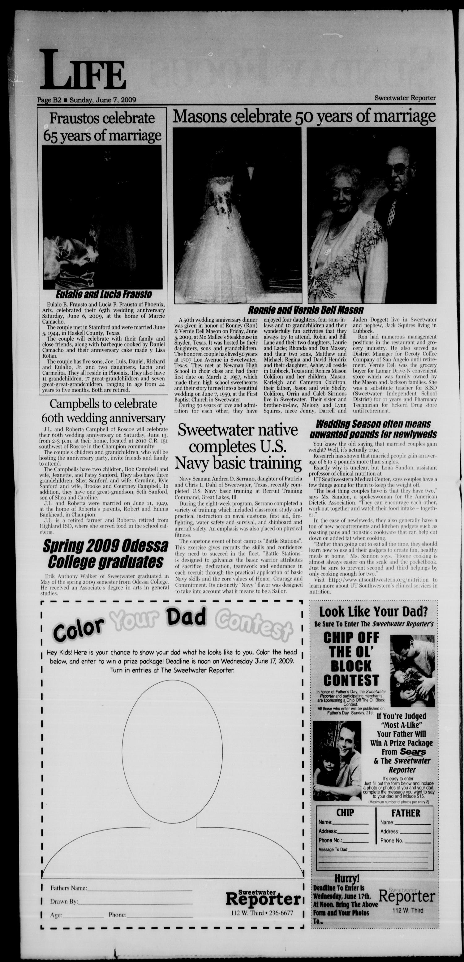 Sweetwater Reporter (Sweetwater, Tex.), Vol. 111, No. 171, Ed. 1 Sunday, June 7, 2009
                                                
                                                    [Sequence #]: 10 of 16
                                                