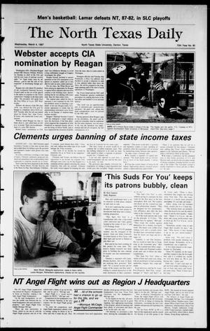The North Texas Daily (Denton, Tex.), Vol. 70, No. 80, Ed. 1 Wednesday, March 4, 1987
