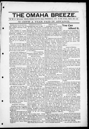 The Omaha Breeze. (Omaha, Tex.), Vol. 12, No. 46, Ed. 1 Wednesday, August 19, 1908