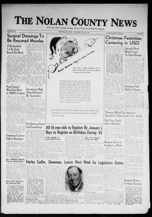 The Nolan County News (Sweetwater, Tex.), Vol. 19, No. 1, Ed. 1 Thursday, December 24, 1942
