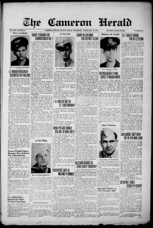 The Cameron Herald (Cameron, Tex.), Vol. 83, No. 44, Ed. 1 Thursday, February 10, 1944