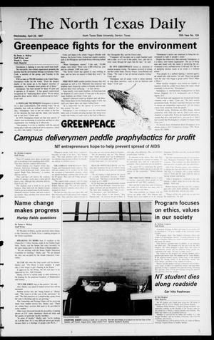The North Texas Daily (Denton, Tex.), Vol. 70, No. 104, Ed. 1 Wednesday, April 22, 1987