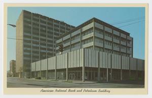 [Postcard of the American National Bank and the Petroleum Building]