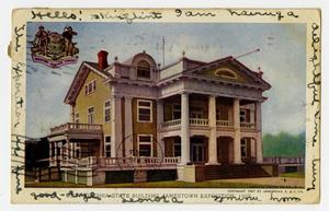Primary view of object titled '[Postcard of West Virginia State Building - Jamestown Exposition]'.