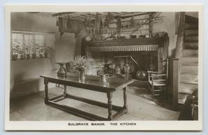 [Postcard of the Kitchen of the Sulgrave Manor]