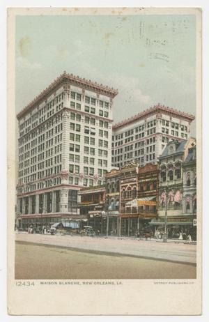 [Postcard of Maison Blanche in New Orleans]