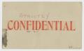Primary view of [Postcard of Confidential]