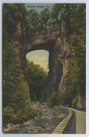 Primary view of object titled '[Postcard of Natural Bridge]'.