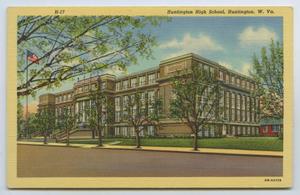 [Postcard of Huntington High School]