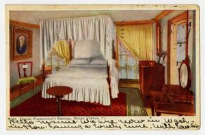 [Postcard of George Washington's Bedroom at Mount Vernon]