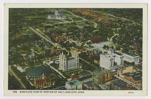 Primary view of object titled '[Postcard of Bird's Eye View of Salt Lake City]'.