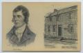 Postcard: [Postcard of Robert Burns and Robert Burns House]