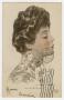 Primary view of [Postcard of Woman With White Laced Collar]