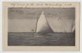 Thumbnail image of item number 1 in: '[Postcard of Sailboat on Sea]'.