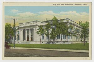[Postcard of City Hall and Auditorium 3]