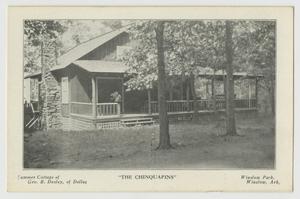 Primary view of object titled '[Postcard of Summer Cottage of Geo. B. Dealey]'.