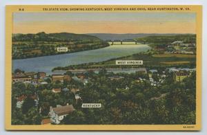 [Postcard of Tri-State View of Ohio, West Virginia, and Kentucky]