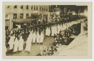 [Postcard of K.K.K. Parade]