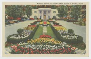 [Postcard of National Flower and Garden Show Exhibit at Houston]