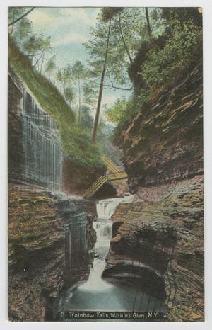 Primary view of object titled '[Postcard of Rainbow Falls in Watkins Glen]'.
