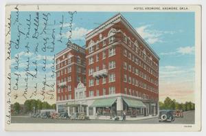 Primary view of object titled '[Postcard of Hotel Ardmore in Ardmore, Oklahoma]'.