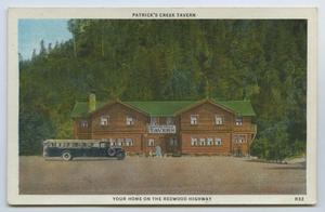 Primary view of object titled '[Postcard of Patrick's Creek Tavern 2]'.