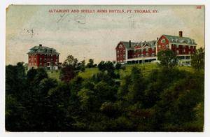 [Postcard of Altamont and Shelly Arms Hotels at Fort Thomas, KY]