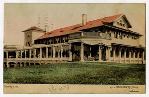 Primary view of object titled '[Postcard of Country Club in Cincinnati]'.