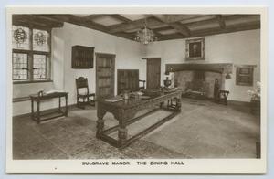 [Postcard of the Dining Hall of Sulgrave Manor]