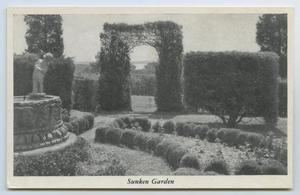 [Postcard of the Sunken Garden of Gunston Hall]