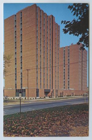 [Postcard of Marshall University Towers]