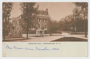 Primary view of object titled '[Postcard of Gunston Hall in Washington]'.