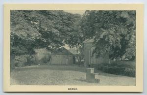 Primary view of object titled '[Postcard of Two Bremo Buildings]'.