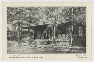 [Postcard of Summer Cottage of Mrs. Katherine Barnes Miller]