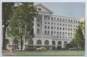 Primary view of object titled '[Postcard of Entrance of Greenbrier #2]'.