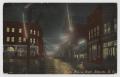 Primary view of [Postcard of Patton Ave. at Night in Asheville]