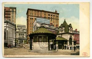 [Postcard of Scollay Square in Boston]