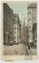 Primary view of [Postcard of Wall Street and Trinity Church in New York]