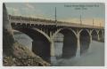 Primary view of [Postcard of Congress Avenue Bridge in Austin]