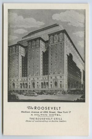 [Postcard of the Roosevelt Hotel]