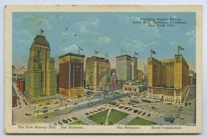 [Postcard of Pershing Square Hotels 2]