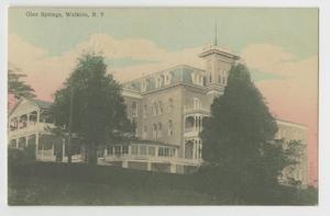 Primary view of object titled '[Postcard of Glen Springs in Watkins]'.