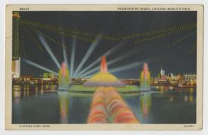 [Postcard of Chicago World's Fair Fountain by Night]