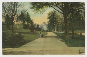 [Postcard of Entrance to Central Park]