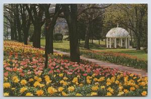 Primary view of object titled '[Postcard of Greenbrier Spring House]'.