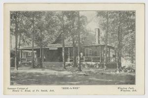 Primary view of object titled '[Postcard of Summer Cottage of Henry C. Read]'.