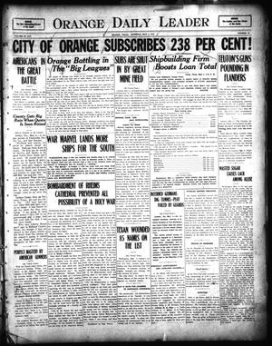 Primary view of object titled 'Orange Daily Leader (Orange, Tex.), Vol. 14, No. 75, Ed. 1 Saturday, May 4, 1918'.