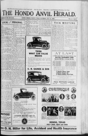 The Hondo Anvil Herald. (Hondo, Tex.), Vol. 37, No. 51, Ed. 1 Saturday, July 21, 1923