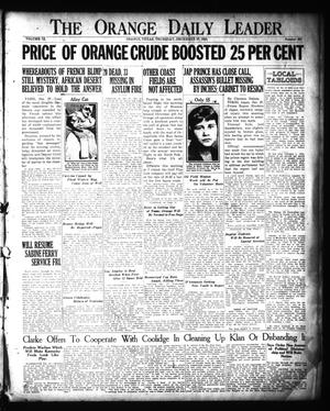 The Orange Daily Leader (Orange, Tex.), Vol. 9, No. 301, Ed. 1 Thursday, December 27, 1923